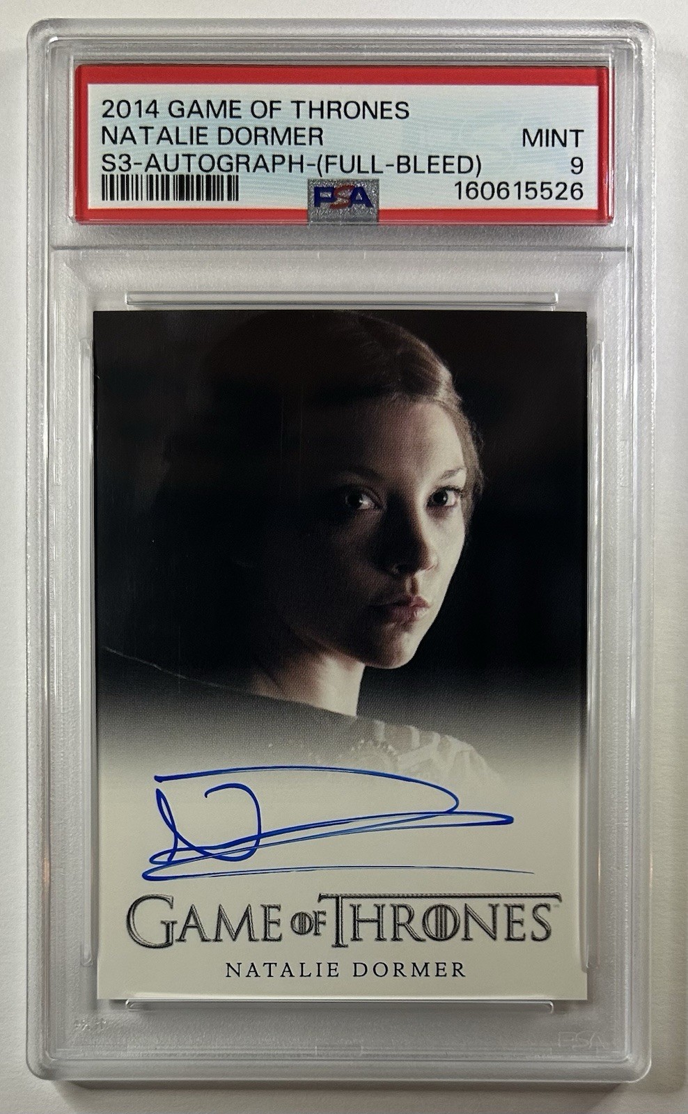 2014 GAME OF THRONES AUTO AUTOGRAPH NATALIE DORMER FULL BLEED PSA 9 MINT 2014 GAME OF THRONES AUTO AUTOGRAPH NATALIE DORMER FULL BLEED PSA 9 MINT