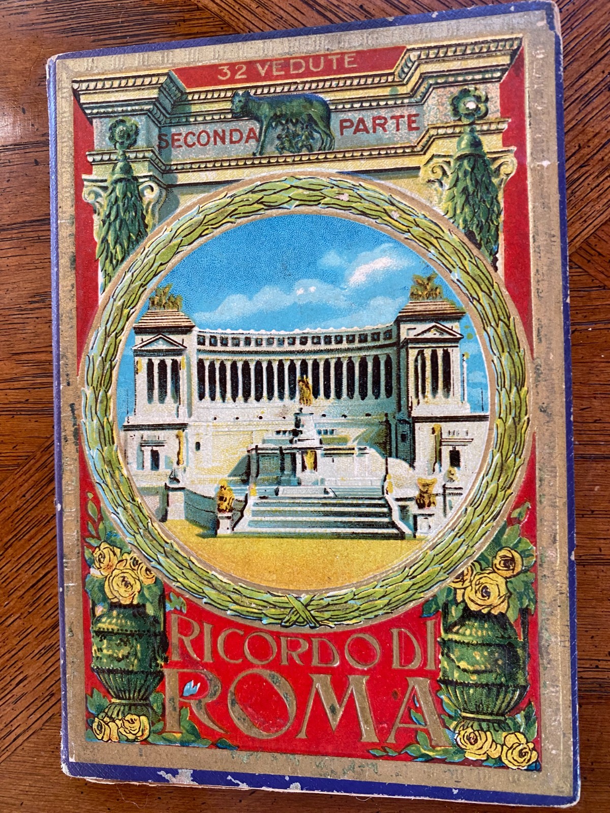 Vintage Ricordo Di Roma Fold-out Souvenir Photo Book Memory of Rome 32 Views Vintage Ricordo Di Roma Fold-out Souvenir Photo Book Memory of Rome 32 Views