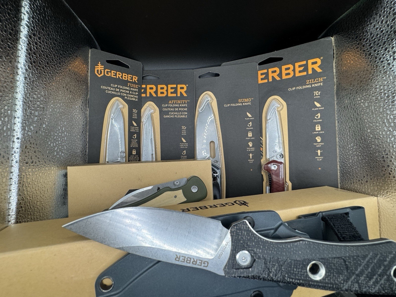 Gerber Six knife bundle. Fuse, Affinity, Sumo, Zilch, Confidant, and Convoy Gerber Six knife bundle. Fuse, Affinity, Sumo, Zilch, Confidant, and Convoy