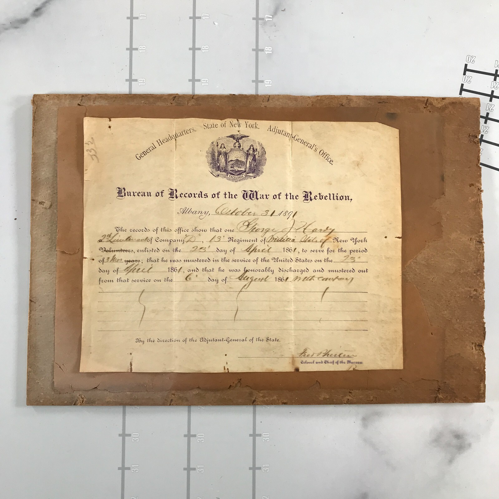 Civil War Union Soldier Enlistment Records 1891 State of New York April 23 1861 Civil War Union Soldier Enlistment Records 1891 State of New York April 23 1861