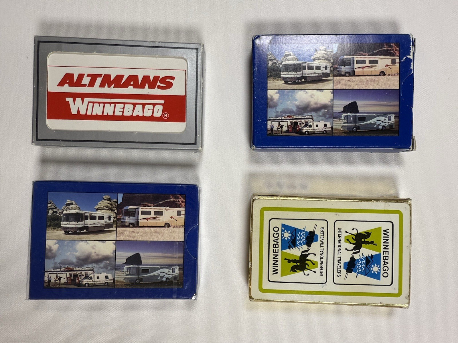 Lot of 4 Vintage Winnebago Advertising Playing Card Decks RV Motorhome -1 Sealed Lot of 4 Vintage Winnebago Advertising Playing Card Decks RV Motorhome -1 Sealed