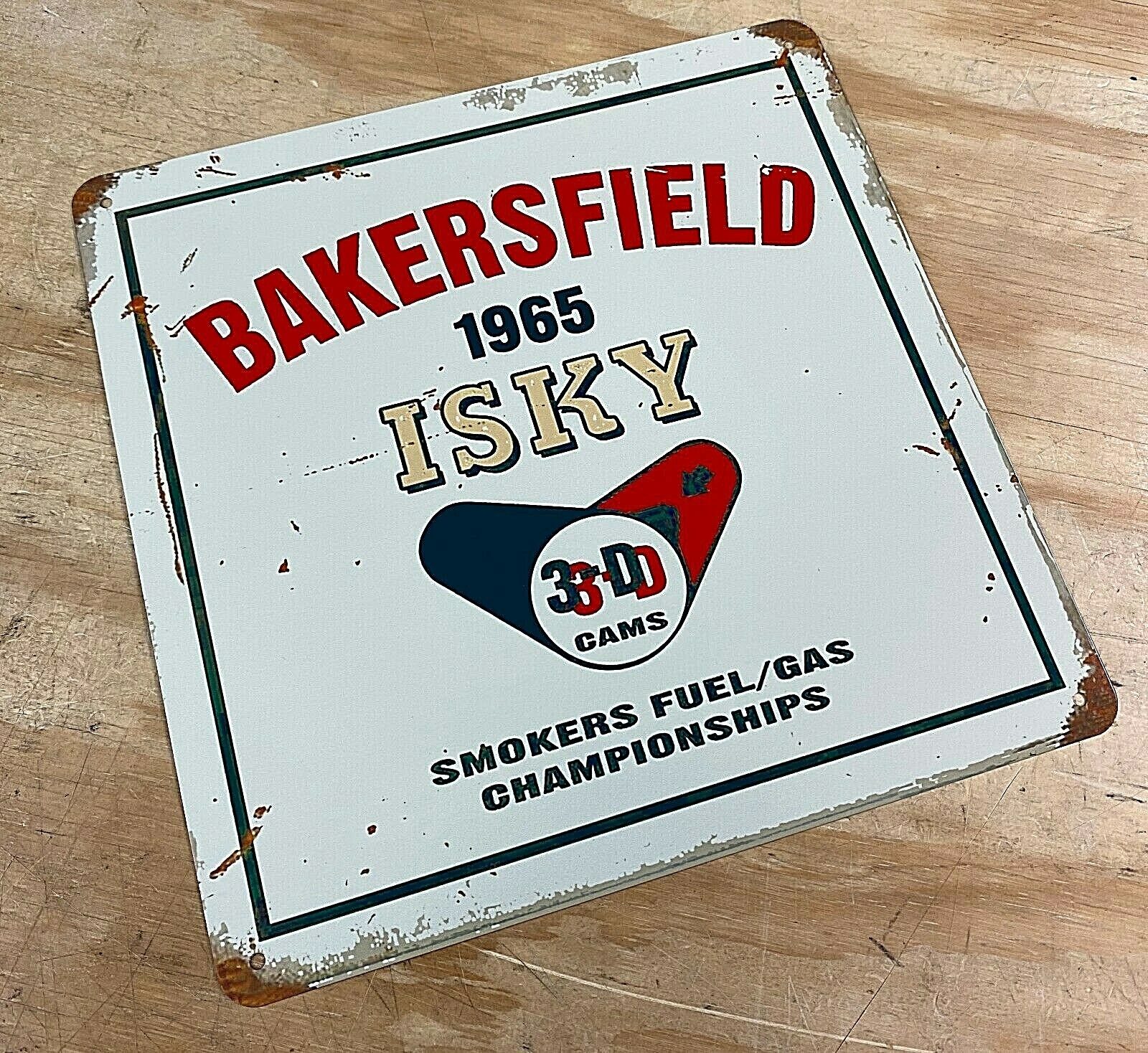 Bakersfield 1965 Championships Aluminum Metal Sign 12" x 12" Bakersfield 1965 Championships Aluminum Metal Sign 12" x 12"