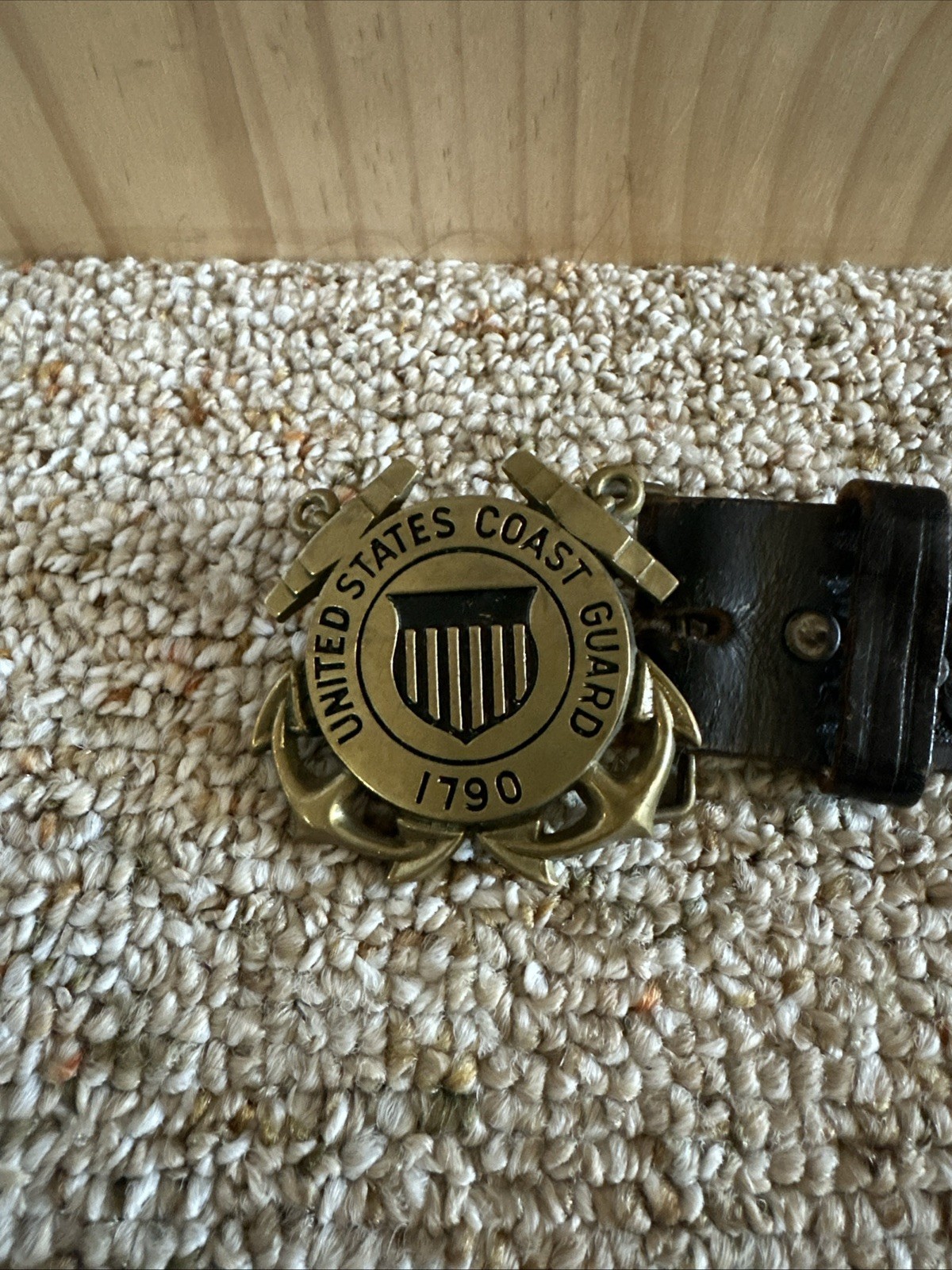 Vintage Baron Solid Brass United States Coast Guard 1790 Anchors Belt Buckle Vintage Baron Solid Brass United States Coast Guard 1790 Anchors Belt Buckle