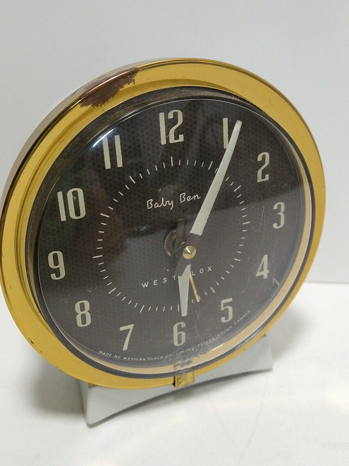 Baby Ben Westclox Alarm Clock 61Y-77 Made In Canada