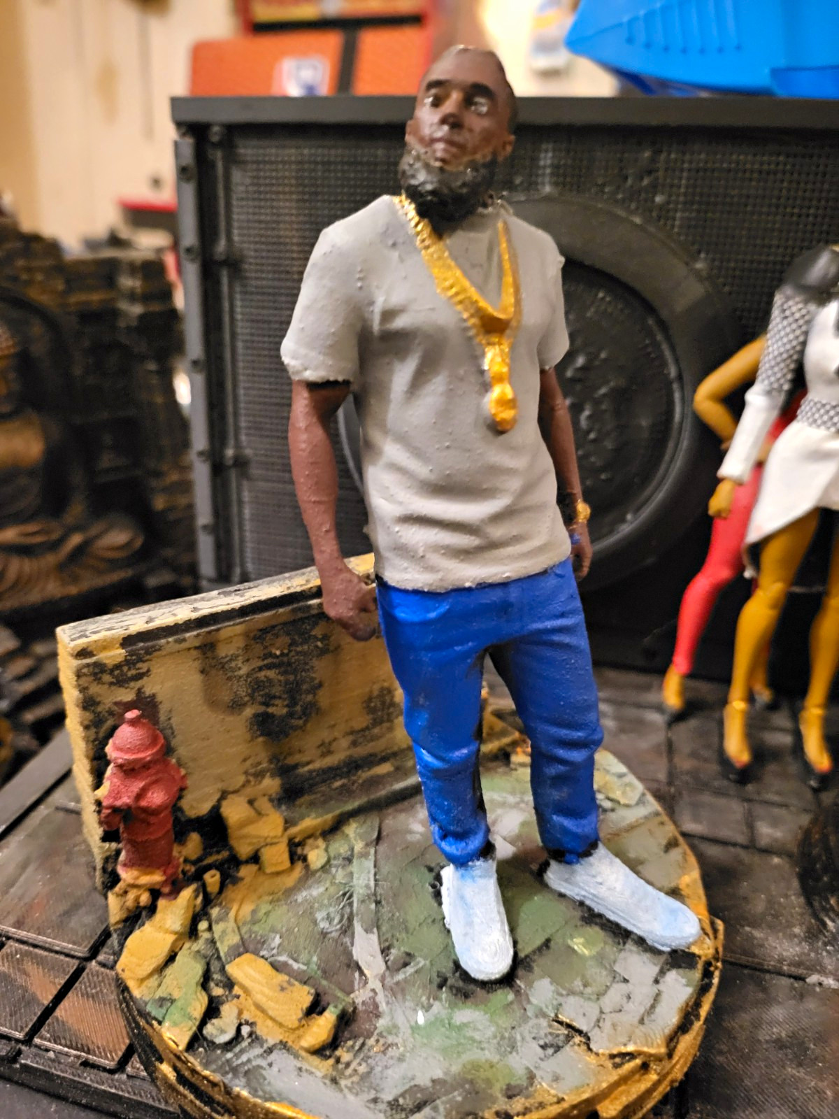 RARE Nipsey Hussle PLA Statue Handcrafted and Painted HIP HOP ICON collectible RARE Nipsey Hussle PLA Statue Handcrafted and Painted HIP HOP ICON collectible