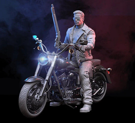 The Terminator BIKE ONLY fat Boy Resin Sculpture Model Kit Unpainted/Unassembled The Terminator BIKE ONLY fat Boy Resin Sculpture Model Kit Unpainted/Unassembled