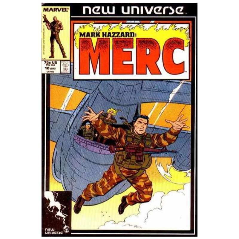 Mark Hazzard: MERC #10 in Very Fine condition. Marvel comics [f: