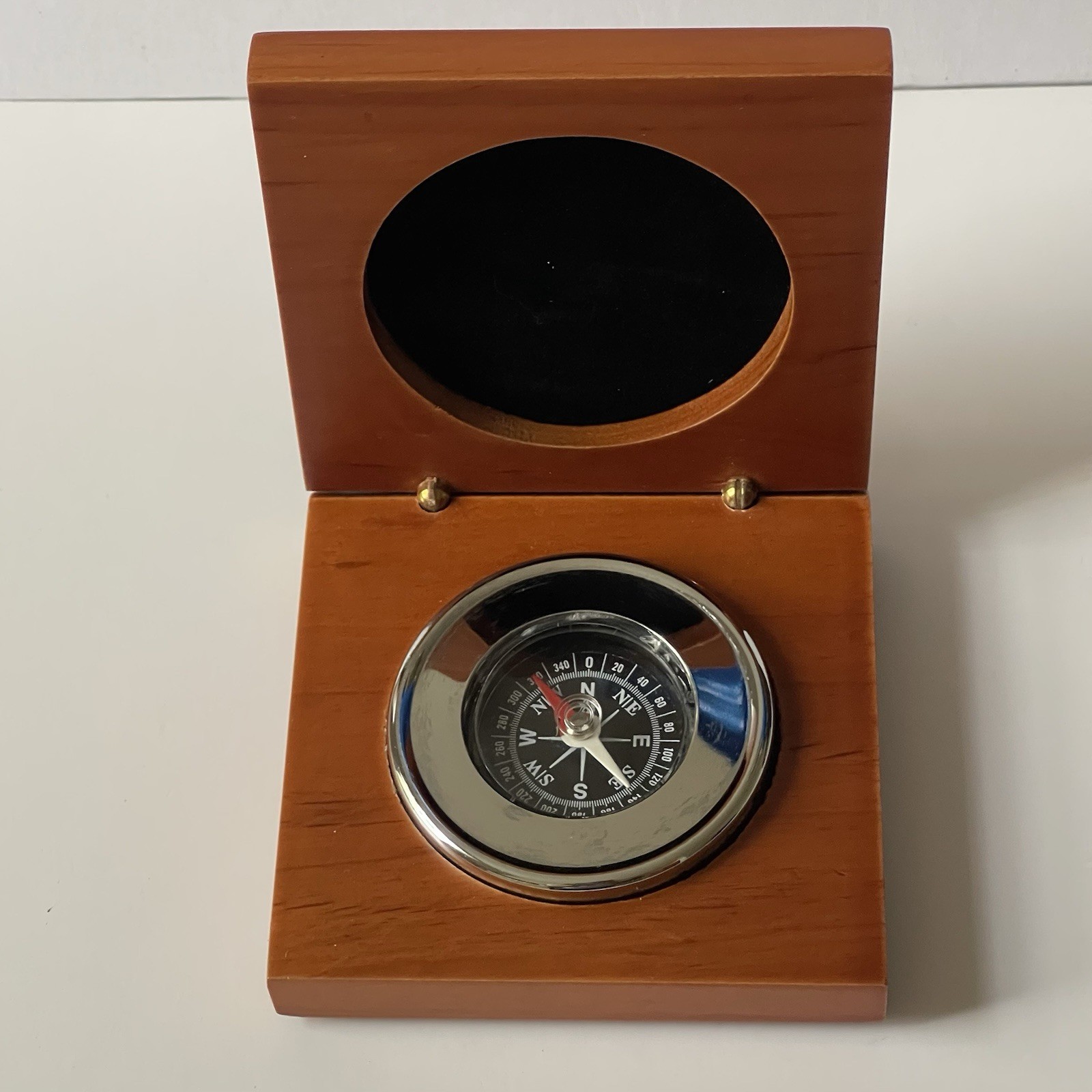 Desk Compass I Wooden Box Builders Insurance Group Yacht Club Nautical Decor Desk Compass I Wooden Box Builders Insurance Group Yacht Club Nautical Decor