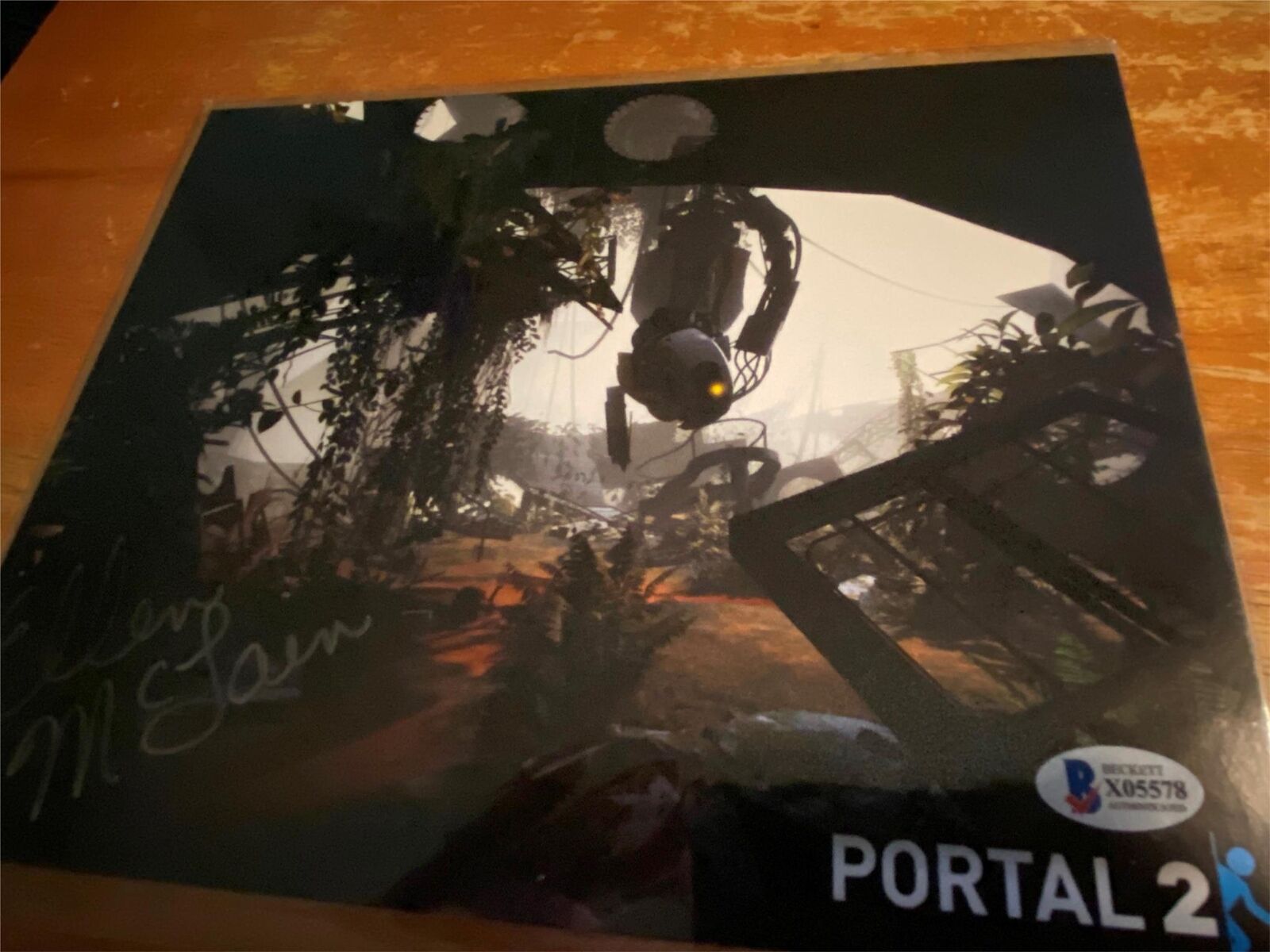 Portal 2 Glados Ellen McLain Autograph 8x10 Photo Bam Gamer COA Beckett Signed