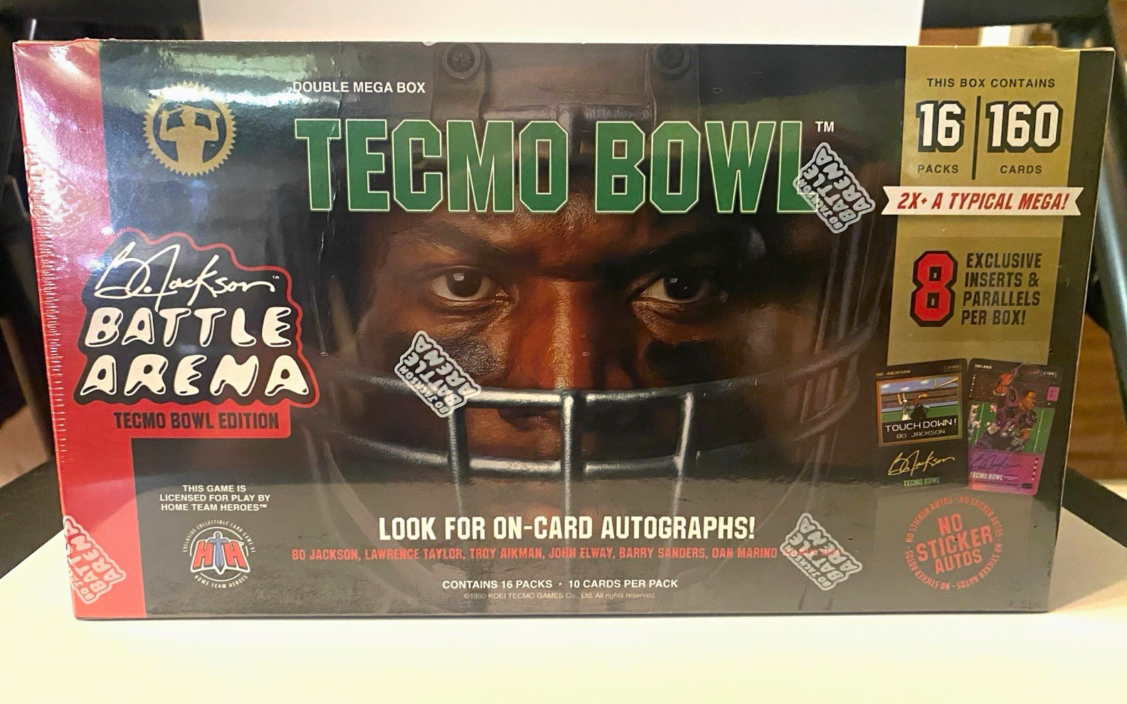 Home Team Heroes Bo Jackson Battle Arena Tecmo Bowl Box 16 Packs 160 Cards Home Team Heroes Bo Jackson Battle Arena Tecmo Bowl Box 16 Packs 160 Cards
