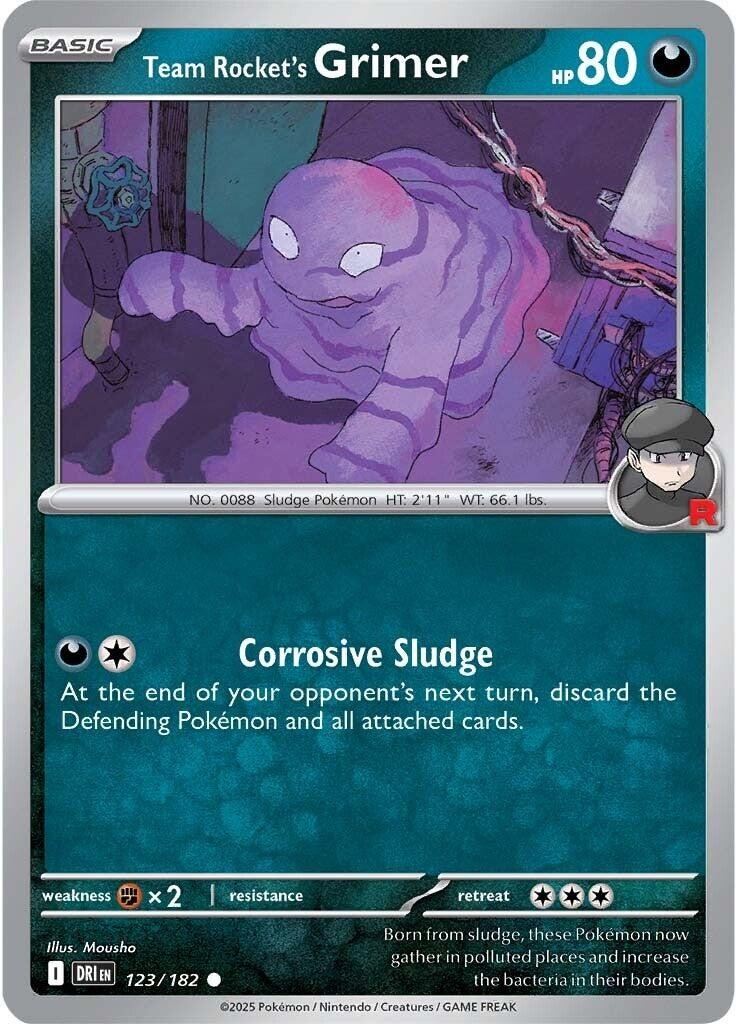 Team Rocket's Grimer Reverse Holofoil [DRI - 123/182]
