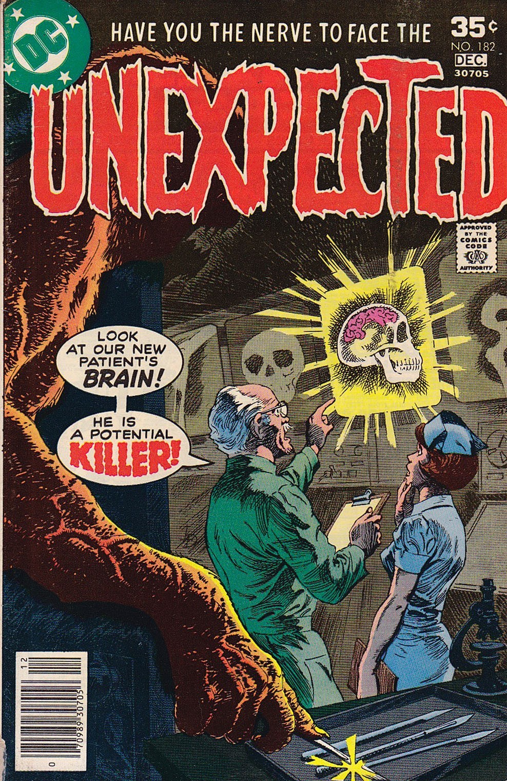 Unexpected #182 1977, Luis Dominguez Cover, Ernie Chan, Ernie Patricio, F+ 6.5