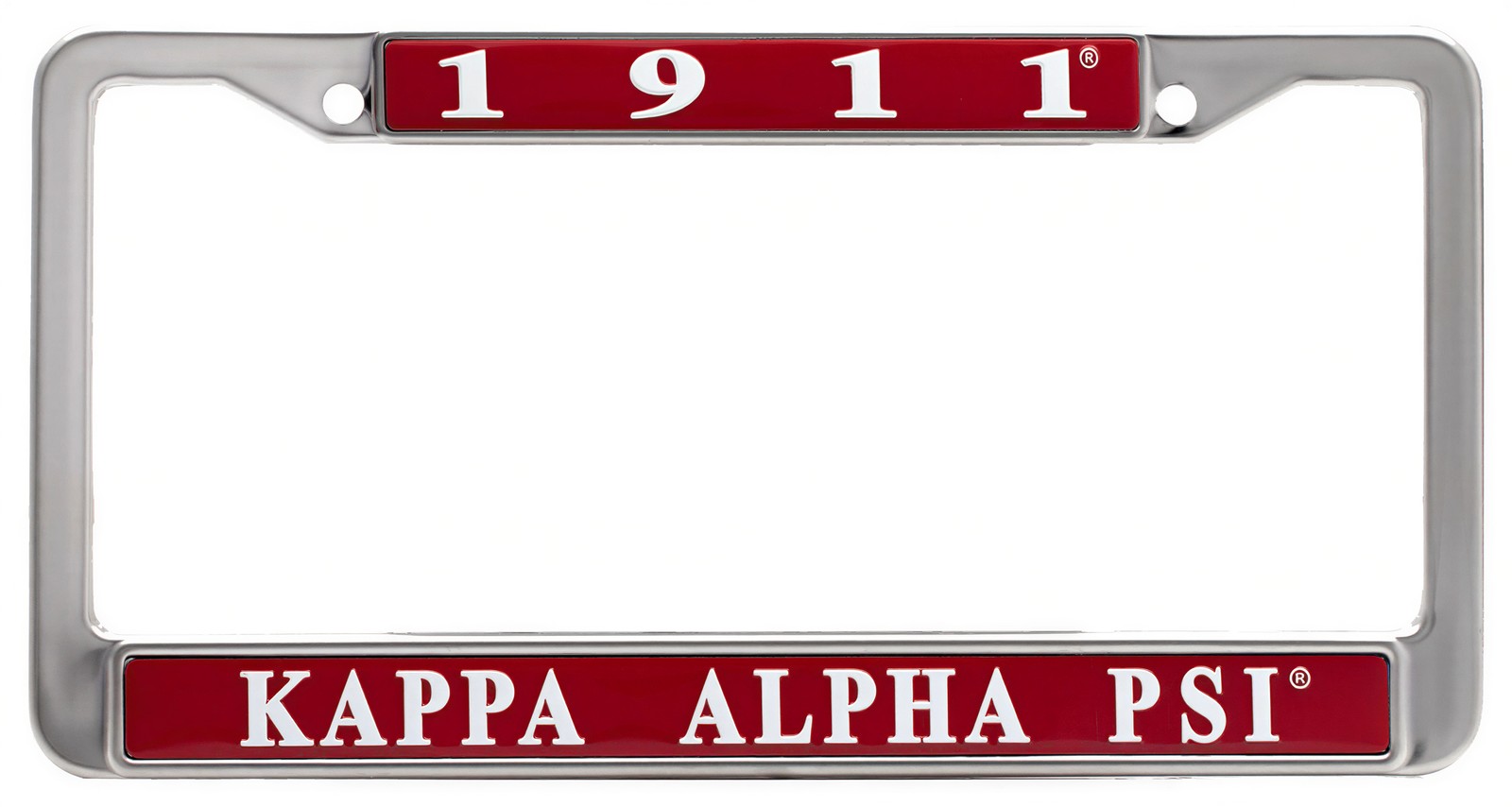 Kappa Alpha Psi 1911 Metal License Frame [Red - Car/Truck]