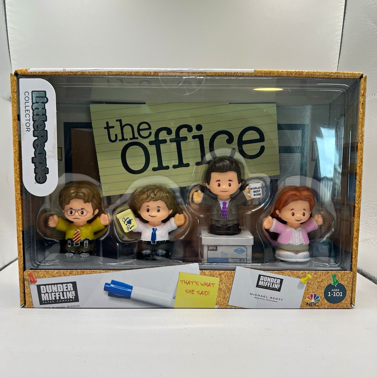 Fisher-Price Little People Collector The Office 4-Pack Michael Dwight Pam Jim Fisher-Price Little People Collector The Office 4-Pack Michael Dwight Pam Jim