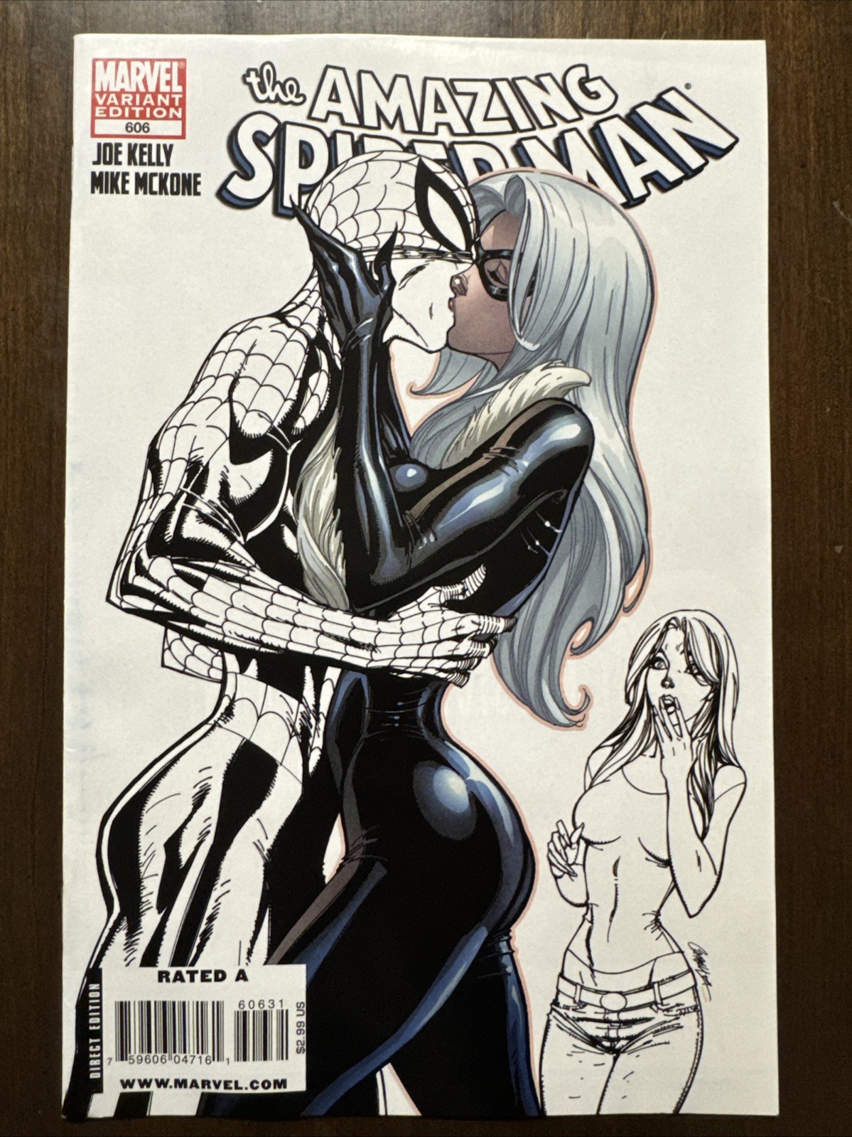 Amazing Spider-Man #606 Sketch Variant Marvel Comics 1998 J. Scott Campbell Amazing Spider-Man #606 Sketch Variant Marvel Comics 1998 J. Scott Campbell