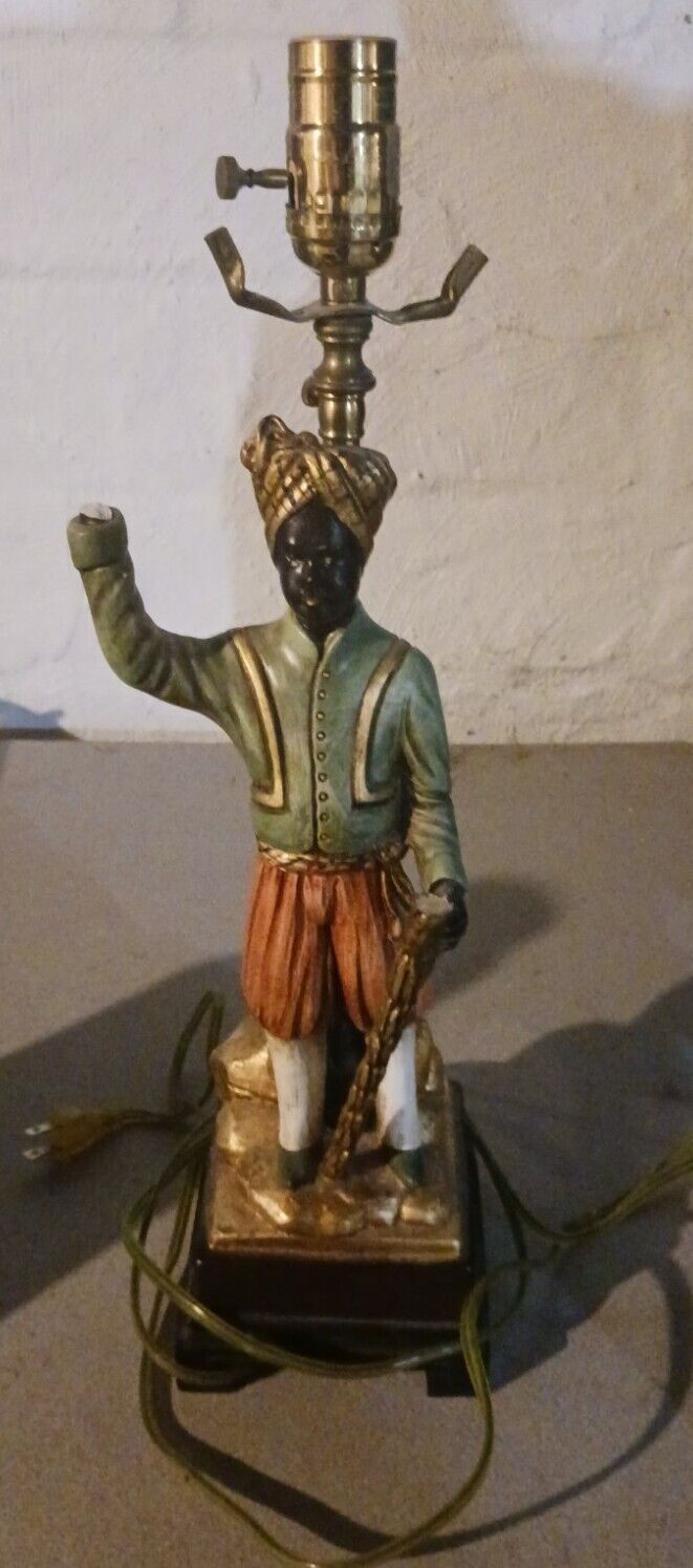 Vtg MCM Nubian Deco BLACKAMOOR Figural African Man 
