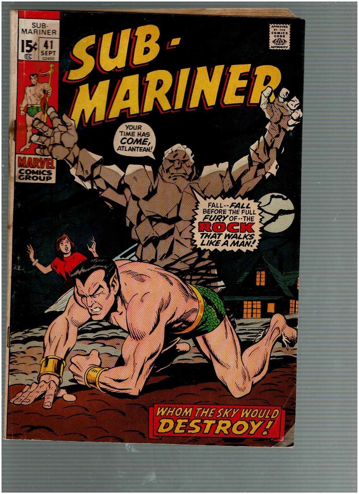 Sub-Mariner 41 Namor vs the Rock Not that one VG