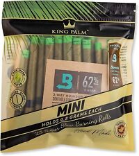 King Palm | Mini Size | Natural | Organic Prerolled Palm Leafs | 25 Rolls picture