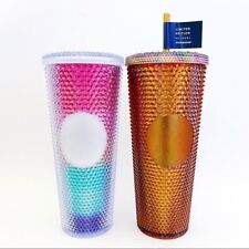 Starbucks 2 Limited Edition Studded Tumblers Pride Rainbow & 50th Anniversary picture