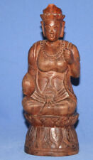 Vintage Hindu Deity Buddha Hand Carving Wood Figurine picture