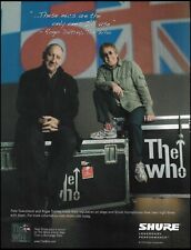 The Who Pete Townshend Roger Daltrey Shure Mics ad 2009 microphone advertisement picture