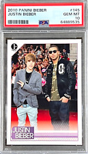 2010 Panini Justin Bieber & Drake (ROOKIE) #145 PSA 10 GEM MINT (Low Pop: 154) picture