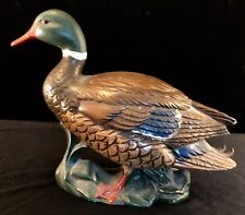 Ceramic Mallard Drake Male Duck Figurine - Vintage Handmade picture