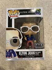 FUNKO POP Rocks #63 Elton John Red White & Blue Glitter FYE EXCLUSIVE VAULTED picture