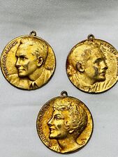 3 Paramount Star Medals- Frederic March, Claudette Colbert, Warren William 1930s picture