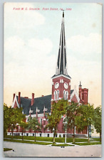 Antique Postcard~ First Methodist Church~ Fort Dodge, Iowa~ IA picture