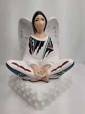 1998 Jemez Pueblo Artist  C. Gachupin Native American Angel Pottery picture