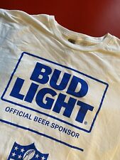BUD LIGHT - Official NFL Sponsor - Men's White T-Shirt XL picture