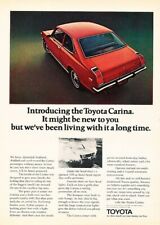 1972 Toyota Carina Original Advertisement Print Art Car Ad Y11 picture