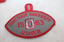 1963 Ohio State University Boy Scout Usher Patch [CT282] picture