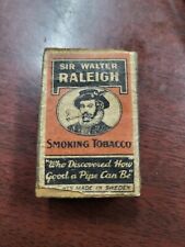 Vintage Sir Walter Raleigh Smoking Tobacco Wood Matchsticks in Wood & Cardboard picture