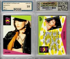 1991 ProSet Superstars Madonna #69 Graded FCGS 10 GEM MINT picture