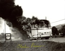 CHARLES PERSON SIGNED 8x10 PHOTO FREEDOM RIDERS CIVIL RIGHTS RARE BECKETT BAS picture