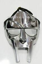 MF Doom Rapper Madvillain Gladiator Mask in Silver Finish Wearable LARP Costume picture