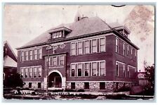 1908 St. Mary's School Campus Building Entrance Rhinelander Wisconsin Postcard picture