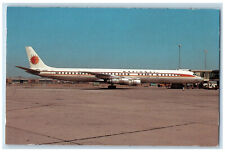 c1960's National McDonnell Douglas DC-8-61 N45090 Airplane Vintage Postcard picture