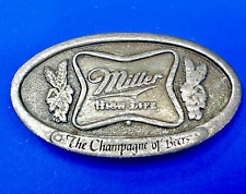 MILLER HIGH LIFE Champagne of Beers Collectable G-169 1975 Bergamot Belt Buckle picture