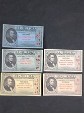 1952 Republican National Convention President Dwight Eisenhower Ticket Stub Set  picture