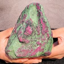 6.95lb Large Rare Natural Red Green Gemstone Ruby Zoisite Crystal Rough Mineral picture