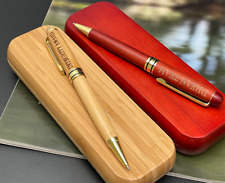 Personalized Wood Ballpoint Pen with Box Executive Custom Graduation Gift picture