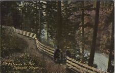 Entrance to Park Estacada Oregon Vintage Unposted Postcard picture