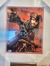 Pirates of the Caribbean 11 x 17 Photo Signed by Johnny Depp with COA picture