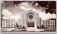 Mobile Alabama~Dauphin Way Baptist Church~1963 B&W Postcard picture
