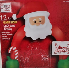 GIANT 12.5' SANTA ARCHWAY INFLATABLE CHRISTMAS YARD DECOR STUNNING picture