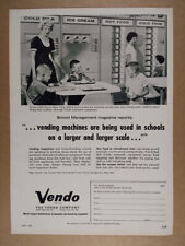 1963 Vendo Vending Machines for School Lunch Rooms vintage print Ad picture