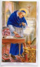 St. Alphonsus - Relic Laminated Holy Card - Blessed by Pope Francis  picture